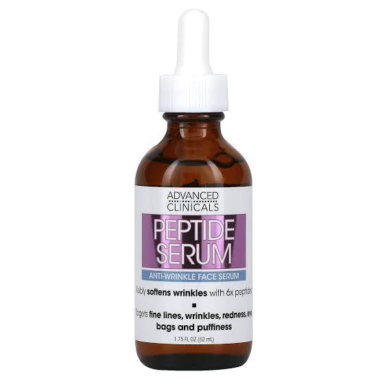 Advanced Clinicals, Peptide Serum, Anti-Wrinkle Face Serum, 1.75 fl oz (52 ml)