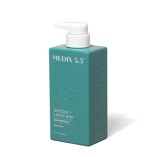 Medix 5.5, Skin Perfecting Body Wash, Glycolic + Lactic Acid, 15 fl oz (444ml)