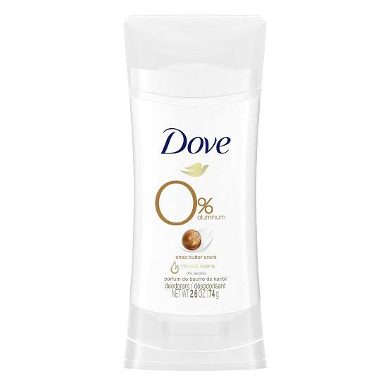 Dove, 0% Aluminum Deodorant, Shea Butter, 2.6 oz (74 g)