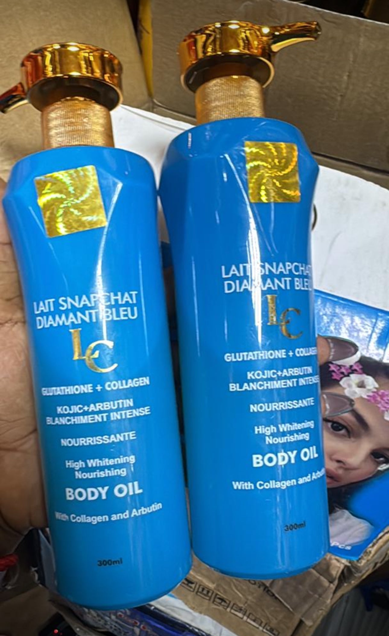 Lait snapchat body oil
