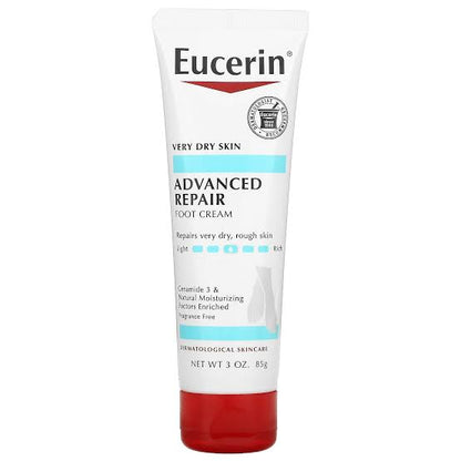 Eucerin, Advanced Repair Foot Creme,
Fragrance Free, 3 oz (85 g)