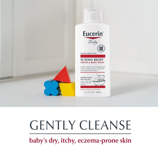 Eucerin, Baby, Eczema Relief, Cream Body Wash, 13.5 fl oz (400 ml)