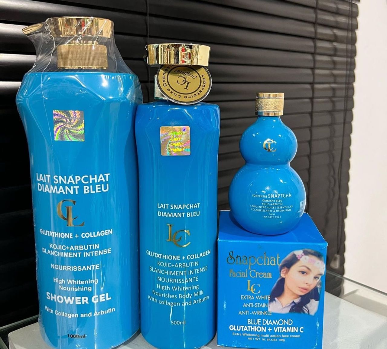 Lait Snapchat Blue Diamond + Kojic Milk Set