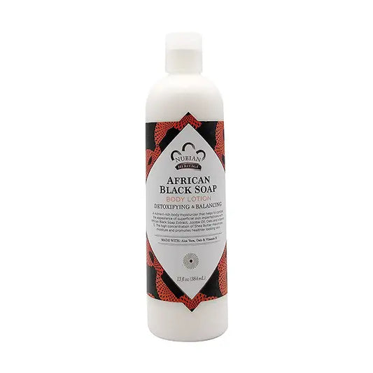 Nubian Heritage, Body Lotion, African Black Soap, 13 fl oz (384 ml)