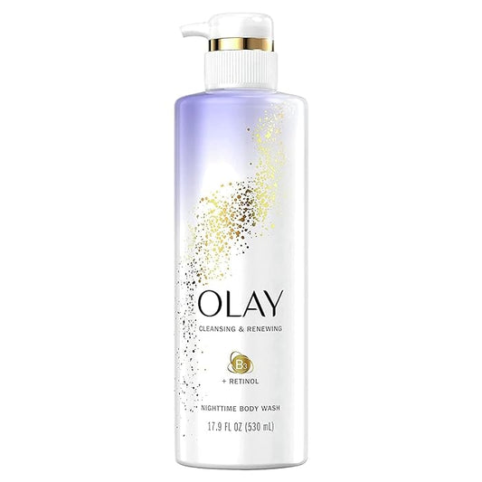 Olay Cleansing & Renewing Nighttime Body Wash, 20 FL OZ (591 mL)