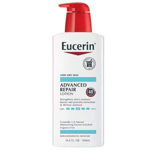 Eucerin, Advanced Repair Lotion, Fragrance Free, 16.9 fl oz (500 ml)