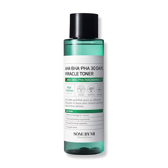 SOME BY MI. AHA. BHA.
PHA 30 Days Miracle Toner,
5.07 fl. oz. (150 ml)