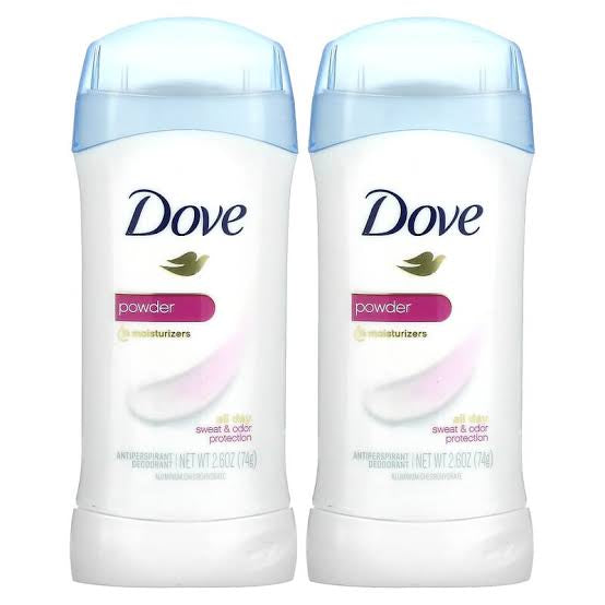 Dove, Antiperspirant Deodorant, Powder,
2 Pack, 2.6 oz (74 g) Each