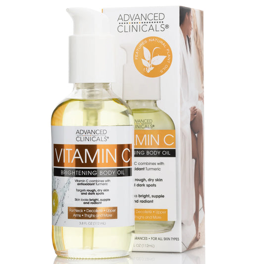 Advanced Clinicals, Vitamin C, Brightening Body Oil, 3.8 fl oz (112 ml)