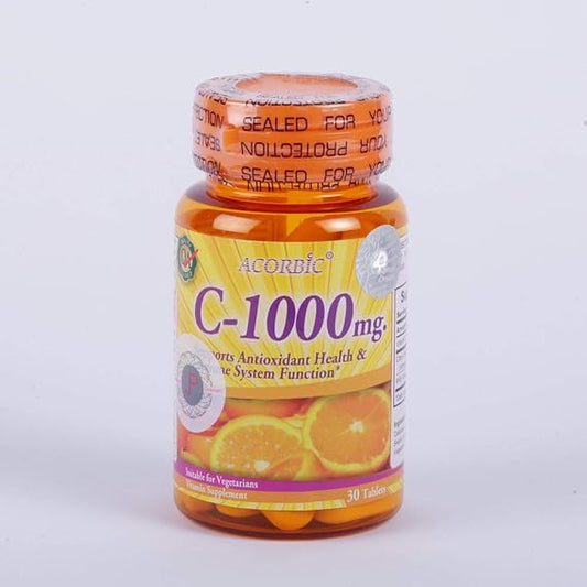 Acorbic C 1000 Mg Vittamin C Supplement Bright Clear Faster Whitening Ascorbic Acid