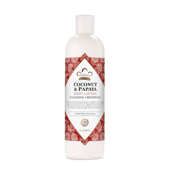 Nubian Heritage, Body Lotion, Coconut &
Papaya, 13 fl oz (384 ml)