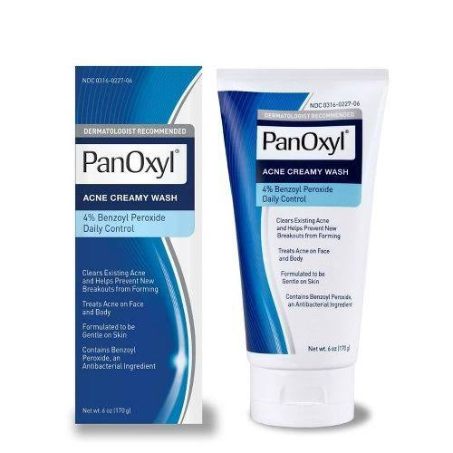 PanOxy, Acne Creamy Wash, Benzoy!
Peroxide 4% Daily Control, 6 oz (170 g)