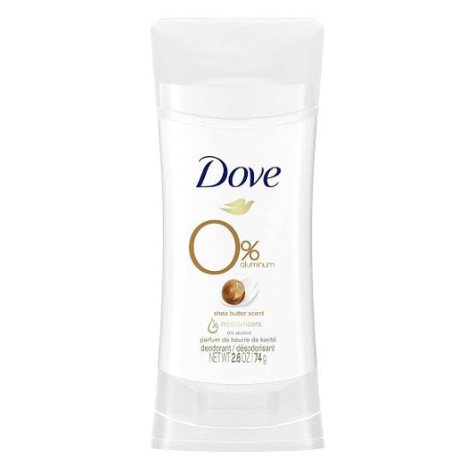 Dove, 0% Aluminum Deodorant, Shea Butter, 2.6 oz (74 g)