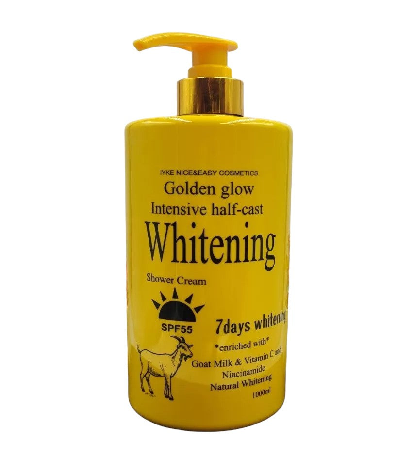 Golden Glow Intensive Whitening Exfoliating Shower Gel, Body Wash 1000ml