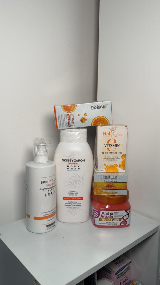 brightening set for face and body