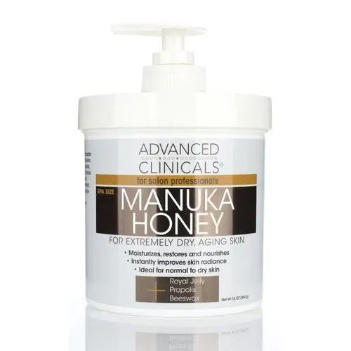 Advanced clinicals Manuka Honey Cream For Extremely Dry Skin -16oz