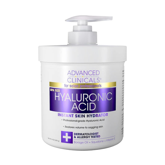 Advanced Clinicals, Hyaluronic Acid, Instant Skin Hydrator, 1 lb (16 oz)