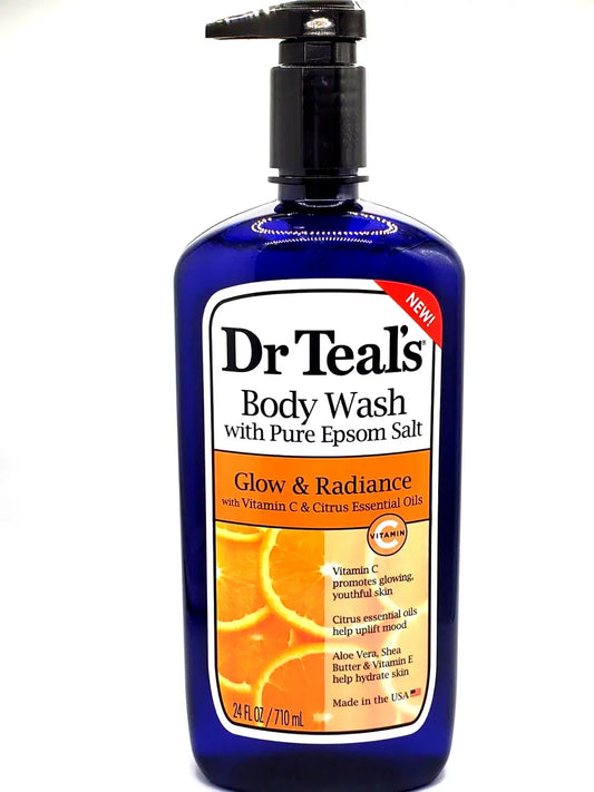 Dr. Teal's, Body Wash With Pure Epsom Salt, Glow & Radiance, 24 fl oz (710 ml)