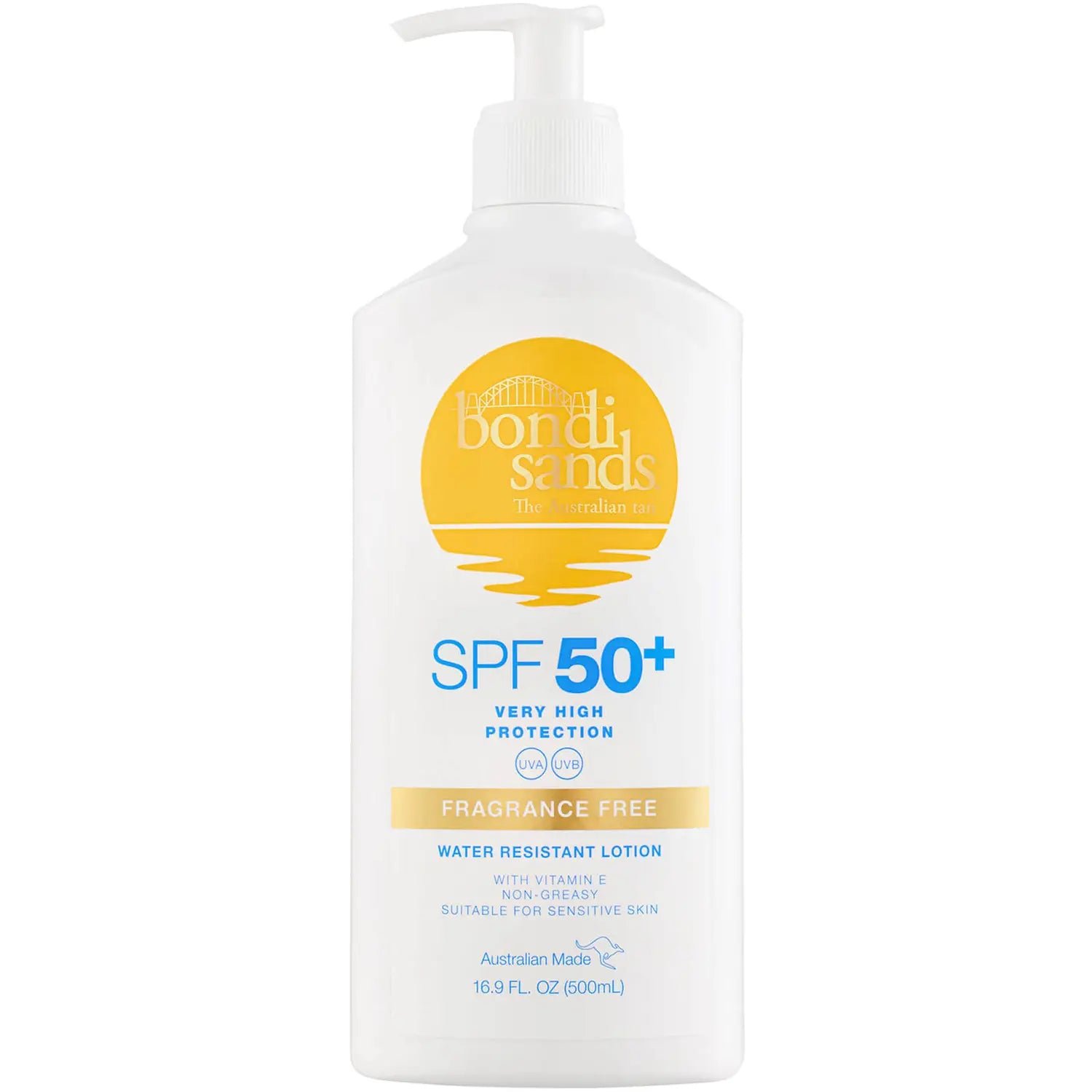 BONDI SANDS SPF 50+ FRAGRANCE FREE SUNSCREEN LOTION PUMP PACK 500ML