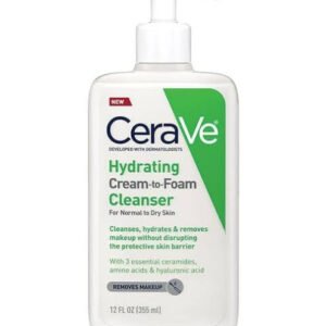 CERAVE HYDRATING CREAM-TO-FOAM CLEANSER WITH AMINO ACIDS FOR NORMAL TO DRY SKIN 236ML