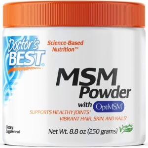 Doctor's Best MSM Powder with OptiMSM, Non-GMO, Vegan, Gluten Free, Soy Free, 250 Grams